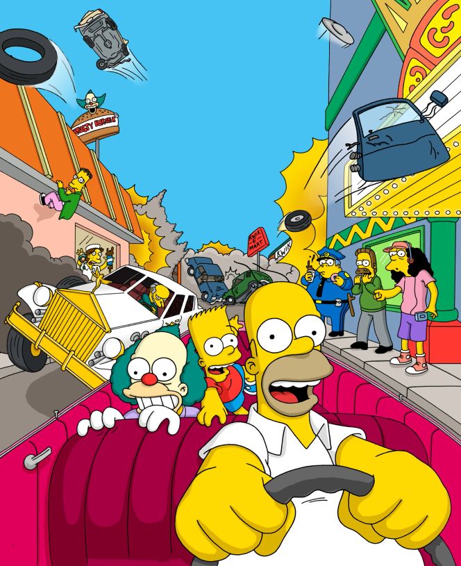 Key Art (The Simpsons: Road Rage)
