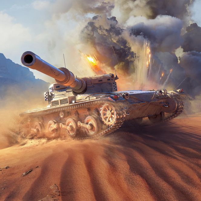 Panzer in einer Wüste (World of Tanks)