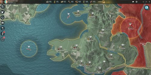 Karte mit Schiffen (Supremacy 1: The Great War)