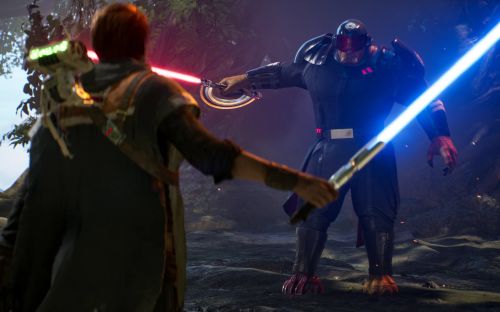 Duell mit Lichtschwertern (Star Wars Jedi: Fallen Order)