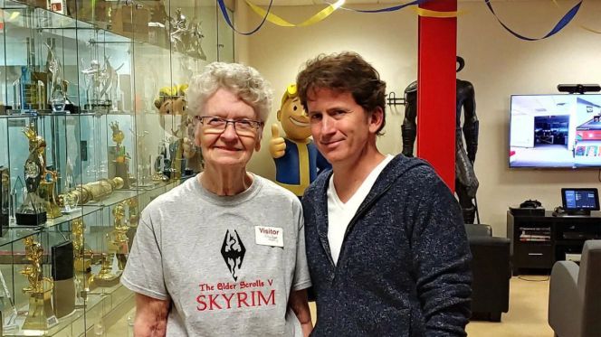 Shirley Curry und Todd Howard