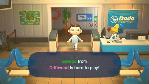 Elijah Wood; Ankunft (Animal Crossing: New Horizons)