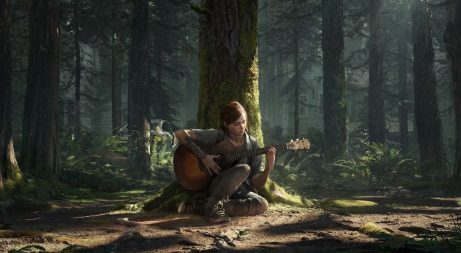 Artwork; Ellie mit Gitarre (The Last of Us Part II)