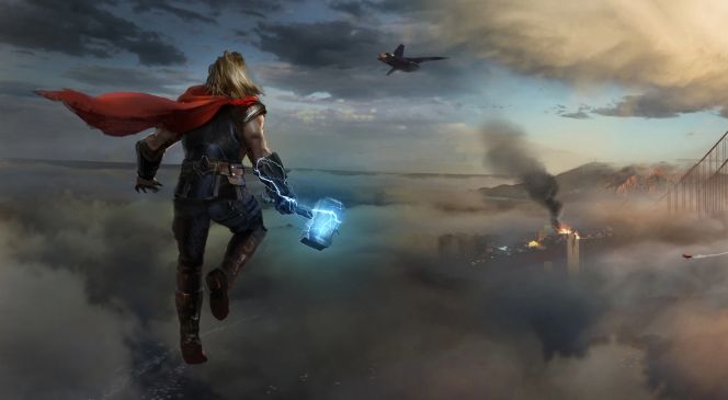 Thor fliegt (Marvel’s Avengers)