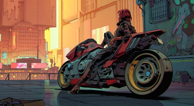 Artwork; Motorrad (Cyberpunk 2077)