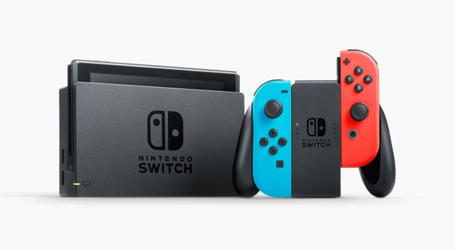 Konsole mit Controller (Nintendo Switch)
