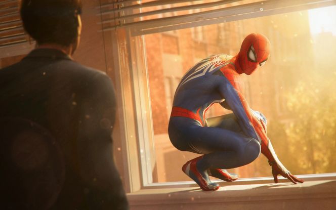 Spider-Man im Fenster (Marvel’s Spider-Man 2)